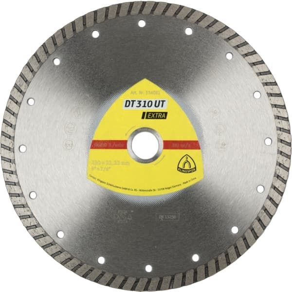 Круг алмазный отрезной DT310UT турбо (кирпич,камень,универсал); 125x2x10х22,23мм KLINGSPOR 334089