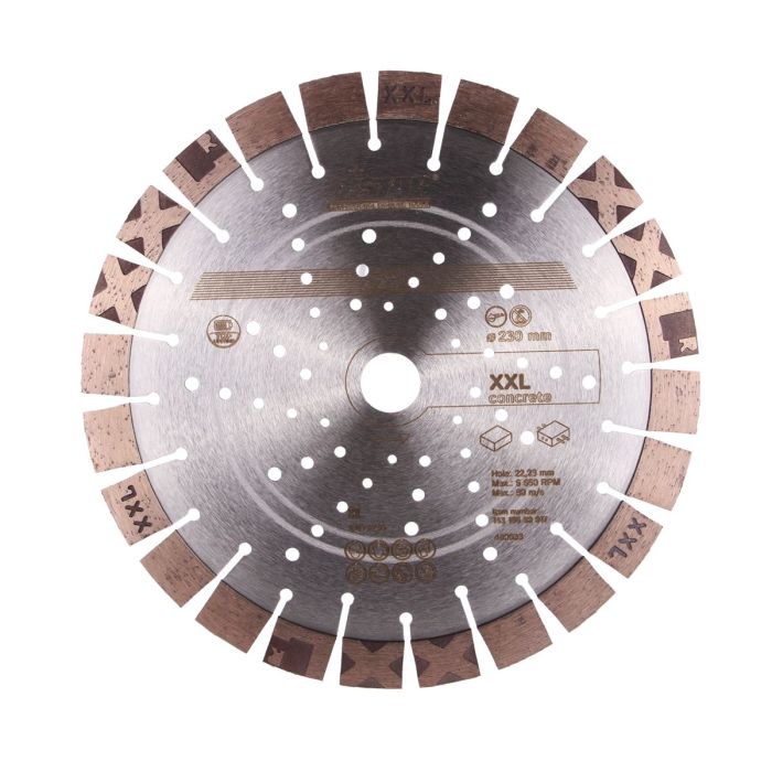Круг алмазный отрезной XXL 5D segment (огнеупор.кирпич;бетон;арм.бетон) 230х2,8х17; DISTAR
