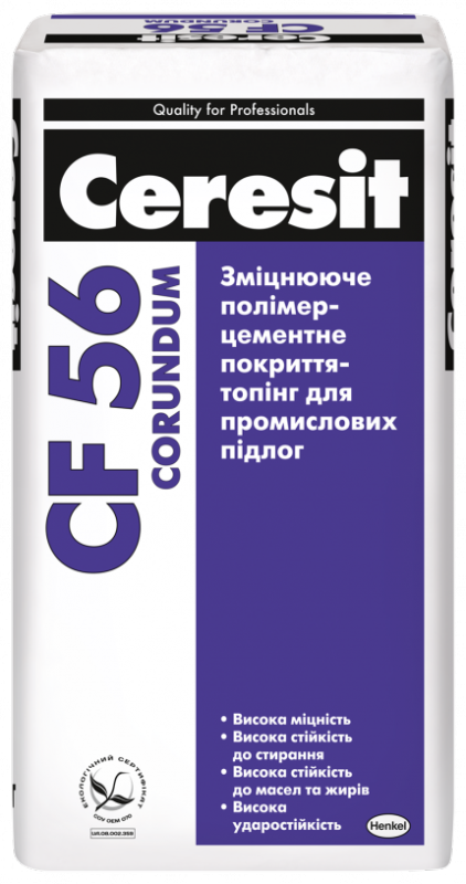 CERESIT CF 56 Corundum полимер-цементное покрытие (натур), 25кг