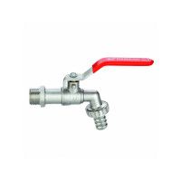 Кран латунный слойный для полива наружная резьба 1/2" ручка, Double-lin