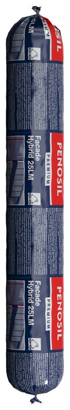 Герметик гибридный, MS нейтр (окра) Penosil Premium Facade Hybrid 25LM Черный 600мл H3695