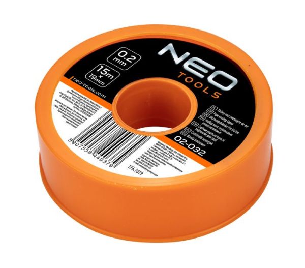 Лента-уплотнитель 15 м x 19 мм x 0.2 мм NEO 02-032