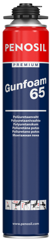 Пена монтажная профессиональная Penosil Premium Gun Foam 65L 870 мл A5531