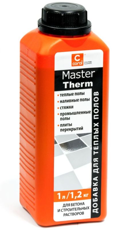 CORAL Добавка для теплого пола MasterTherm (от 3 мм), 1л