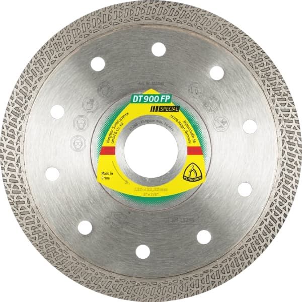 Круг алмазный отрезной DT900FP турбо (керамик,керамгран,мрамор); 125x1,4x10х22,23мм KLINGSPOR 331040
