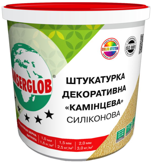 ANSERGLOB Штукатурка "Камешковая " 2,0мм 25кг СИЛИКОНОВАЯ