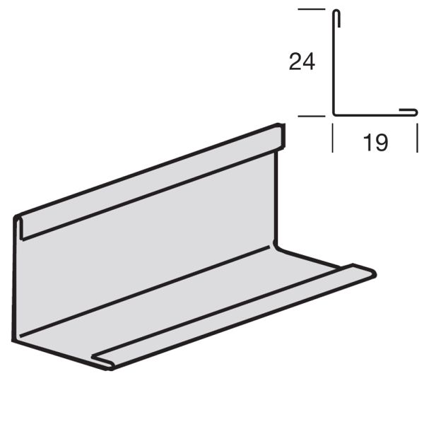 Периметр. угол кромка Board Painted Perimeter angle 19 x 24 (3м) (36шт/короб) BPT1924HD