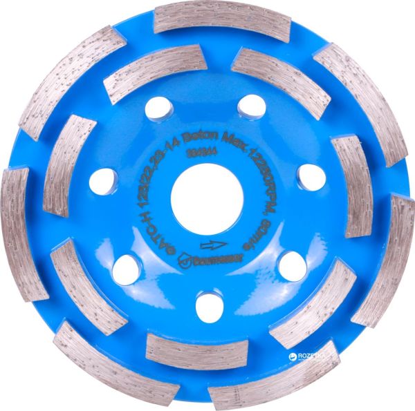 Фреза шлифовальная алмазная BETON PRO (бетон;камень) 125/М14; Baumesser