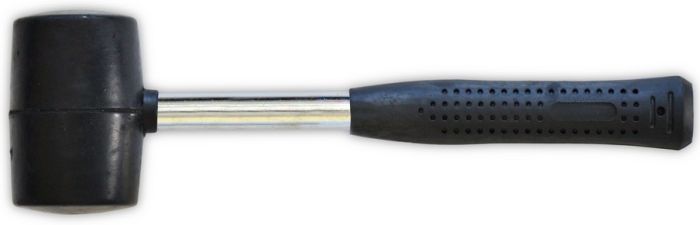 Киянка гумова, металева ручка, 1250 г, 85 мм	39-024