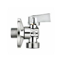 Кран лат. шар. хром. для сантехприборов 1/2"*3/4" резьба З/З ал. ручка, Double-line