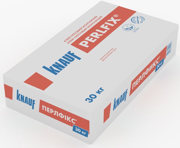 KNAUF Перлфикс, клей монтажный гипсовый, 25 кг, 50 шт/пл
