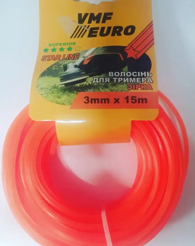 Леска для триммера ''STAR" 2.7mm x 15m VMF EURO Superior