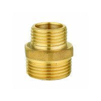 Ниппель латунный переходный 1/2"С-3/4"С, Double-lin