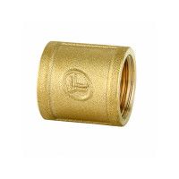 Муфта латунная 1/2"В-1/2"В, Double-lin