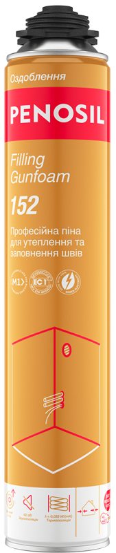 Пена монтажная профессиональная  Penosil Filling Gunfoam 152 750ml
