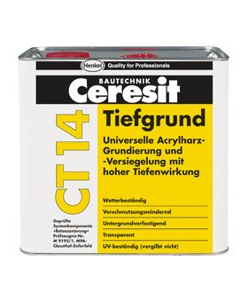 CERESIT CT 14 Грунтовка глубокопроникающая, 5 л