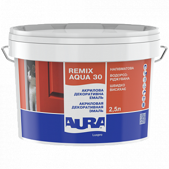 ESKARO Aura Luxpro Remix Aqua 30  п/матовая (Эмаль акриловая), 2,2л