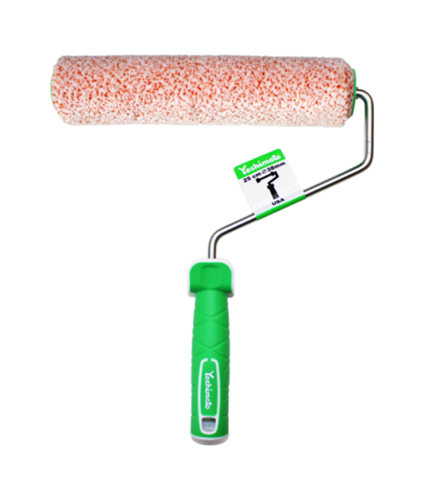 Валик (Шубка) Microfiber (Микрофибра), с ручкой каркасной, 250мм*38мм, ворс 8мм Yoshimoto Y02-523