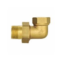 Сгон угловой латунный "американка" 3/4"В-3/4"С, Double-lin