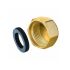 Заглушка латунная 1/2"В, прокладка EPDM, Double-lin
