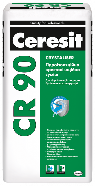 Гидроизоляционная смесь CR 90 Crystaliser 25 кг