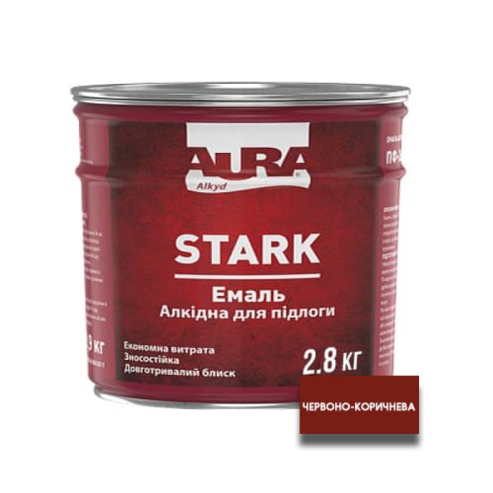 ESKARO Эмаль ПФ-266 Aura Stark красно-коричневый №87  0,9 кг