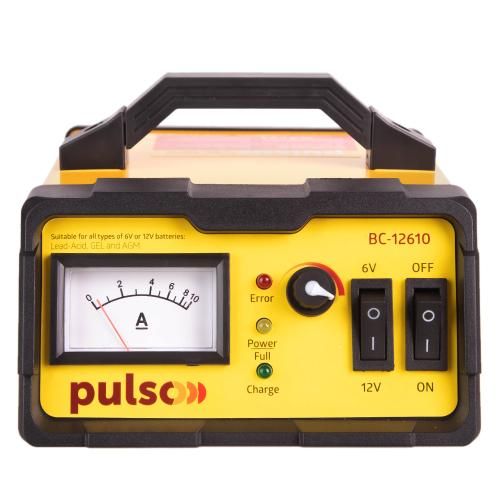 Зарядное устройство для BC-12610 6-12V/0-10A/5-120AHR/LED-Ампер./Импульсное PULSO