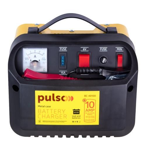 Зарядное устройство для BC-40100 6&12V/10A/12-200AHR/стрелковый индикатор. PULSO