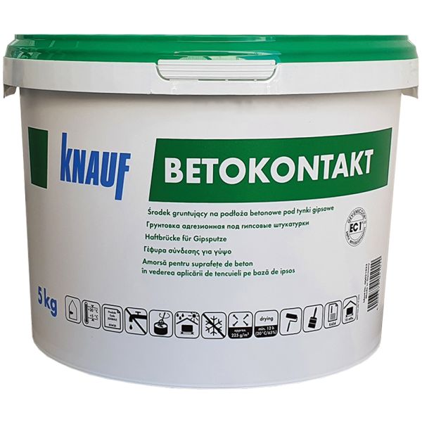 KNAUF Бетоконтакт, грунт для невпитывающих оснований, 5 кг (80шт/пал)