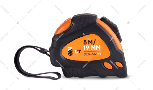 Рулетка магнитная, PROSERIES, 8м*25мм с прорезиненным корпусом, АВТОСТОП, 2 фиксатора LT 0102-825