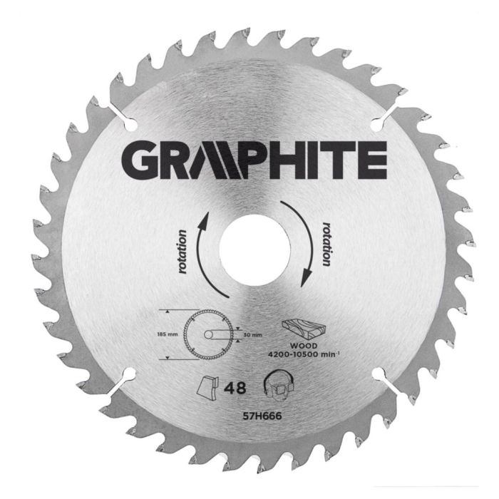 Диск пильный 190 x 30 40 зуб. по дереву GRAPHITE