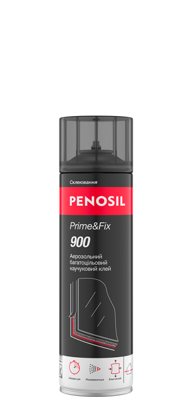 Клей-грунт аэрозольный каучуковый Penosil Premium Prime&Fix 900 Молочный 500мл H4865