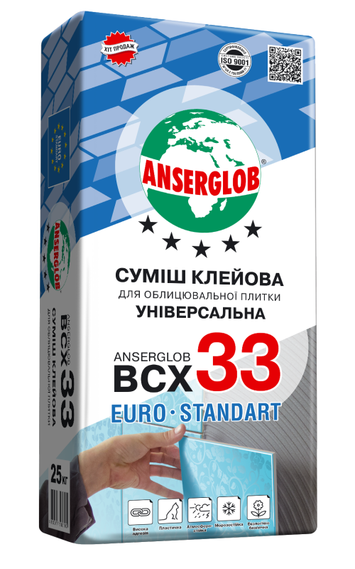 ANSERGLOB ВСХ-33 клей, 25 кг