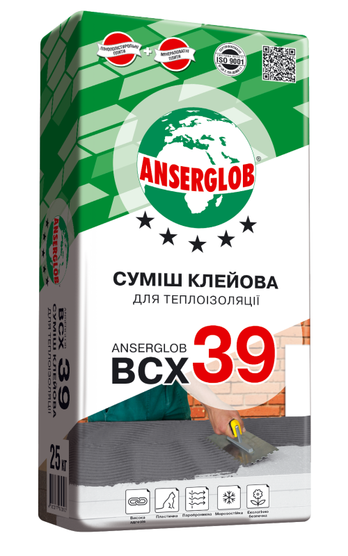 ANSERGLOB ВСХ-39 Клей для систем утепл., 25кг