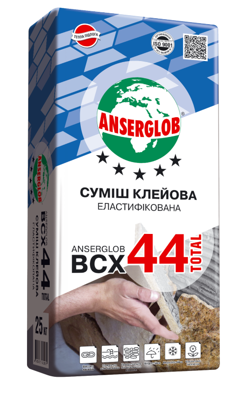 ANSERGLOB ВСХ-44 Total клей эласт., 25кг