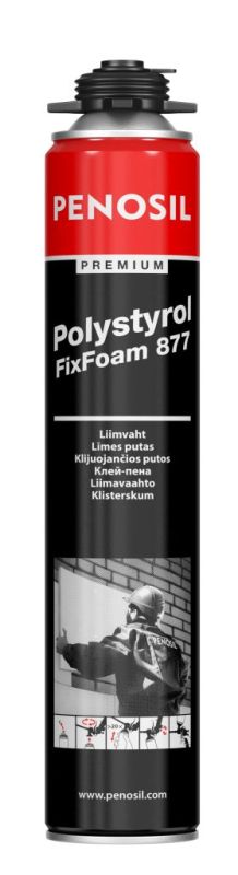 Клей-пена профессиональная (12-14 м.кв.) Penosil Polystyrol FixFoam 877, 750мл (A3781) A5918