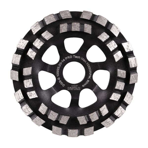 Фреза шлифовальная алмазная PRO TECH (кирпич; бетон неармир.) DGS-S 125/М14; DISTAR