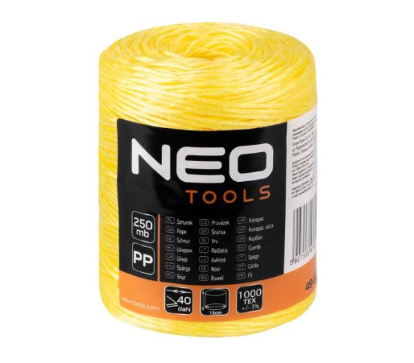 Шнур полипропиленовый 250м NEO 49-932