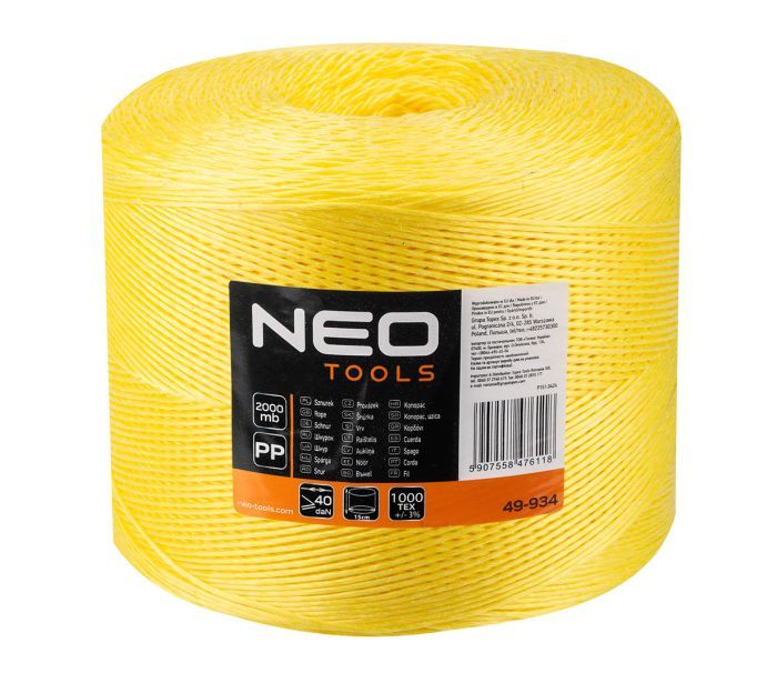 Шнур полипропиленовый 2000м NEO 49-934