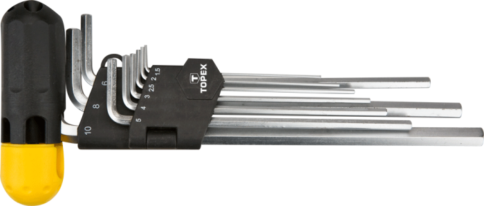 Ключі шестигранні 1.5-10 мм, набір 9 шт.