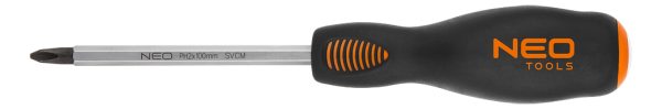Отвертка кретовая ударная PH2 x 100 мм, CrMo  04-028