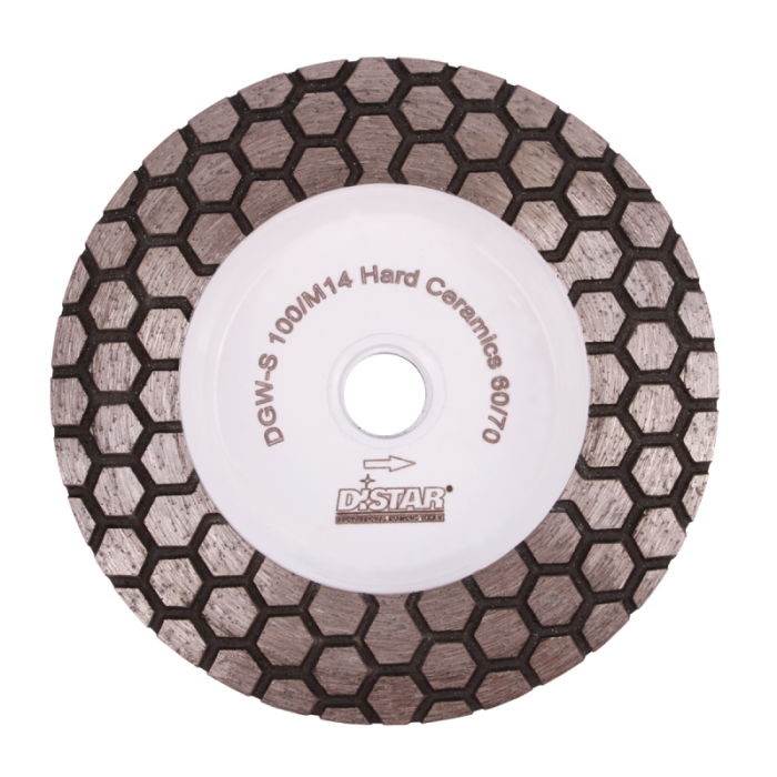 Фреза шлифов.алмазная HardCeramics 5D(керамика;глянц.керамика) 100/М14; зерно 60; DISTAR