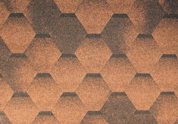 Бардолин черепица битумная First Hexagonal коричневая 2,9м2/уп