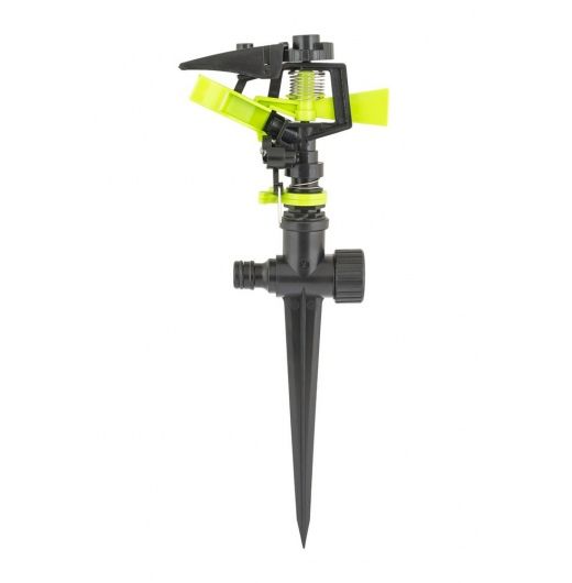 Ороситель для полива импульсный 1/2" 3 режима 20 м на ножке 5,3-13,5 л/мин MASTERTOOL