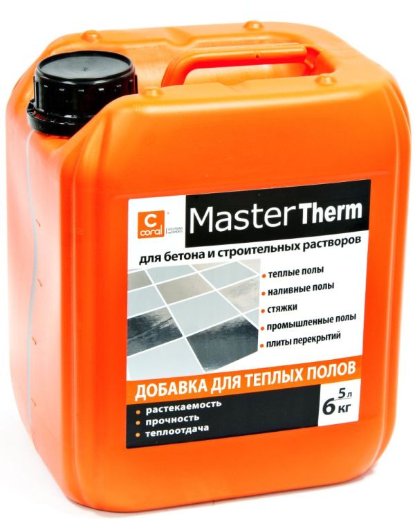 CORAL Добавка для теплого пола MasterTherm (от 3 мм), 5л