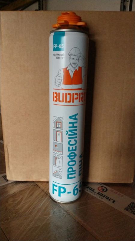 Пена монтажная профессиональная BUDPPRO FP 65 Professional Gunfoam 720мл  A6054
