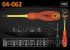 Отвертка крестовая PZ1 x 80  мм, (1000 В) CrMo 04-062