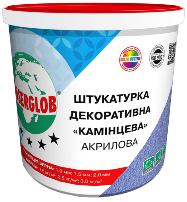 ANSERGLOB Штукатурка акриловая "Камешковая" 2,0мм, 25кг