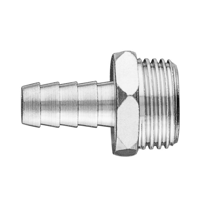 Штуцер для шланга 10 мм, с резьбой M 1/2" 12-617