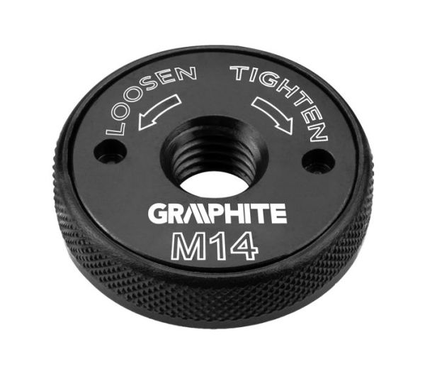 Гайка быстрозажимная для угловой шлифмашины M 14, 46 мм GRAPHITE 56H421